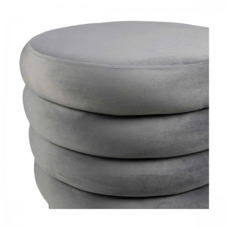 88003016 : Bàn Sofa, Ottoman Hình Tròn - Màu Xám